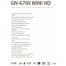 DECEMBRE GN-6700 MINI HD